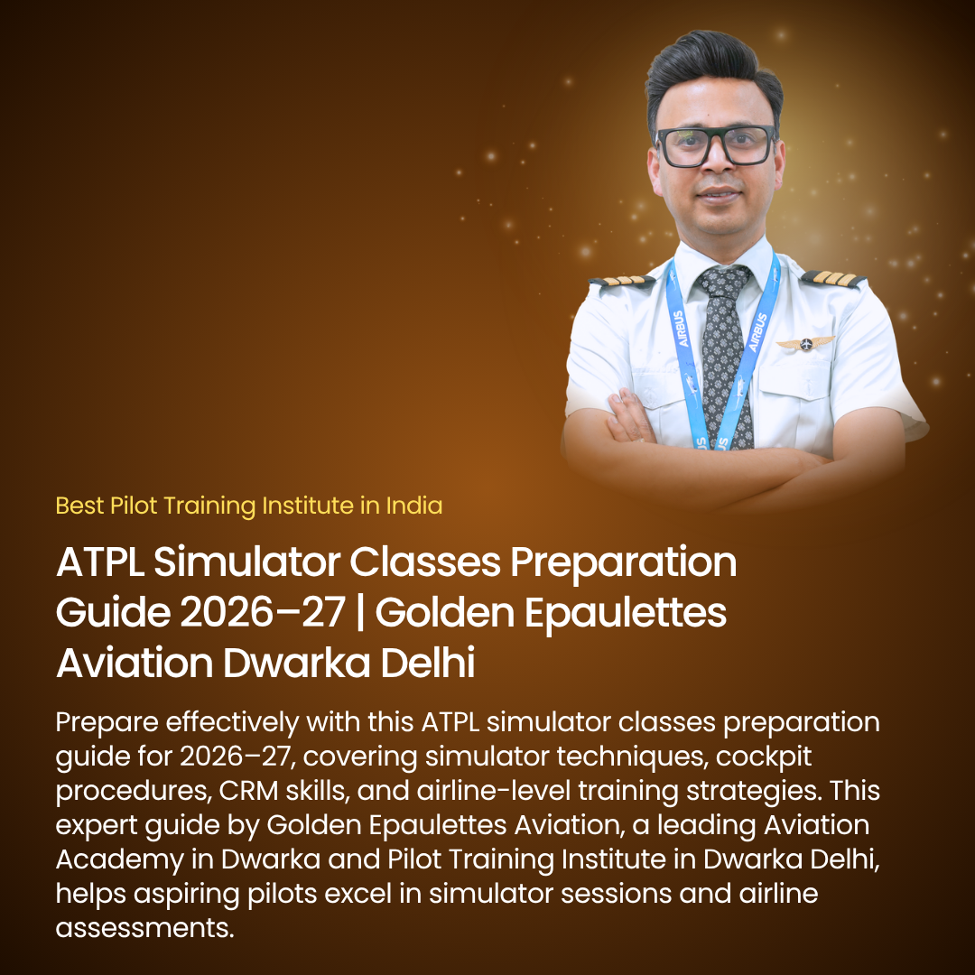 ATPL Simulator Classes Preparation Guide 2026–27 | Golden Epaulettes Aviation Dwarka Delhi